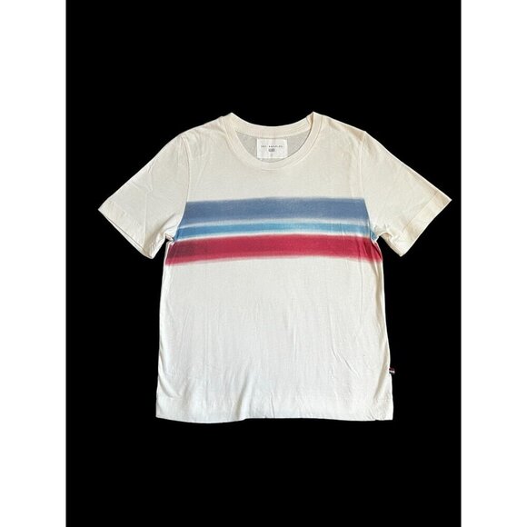 SOL ANGELES CREWNECK STRIP RED WHITE AND BLUE TEE 4TH OF JULY PATRIOTIC SM - Picture 10 of 10